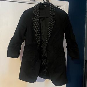 Vintage Express Blazer with Metal Stud Collar